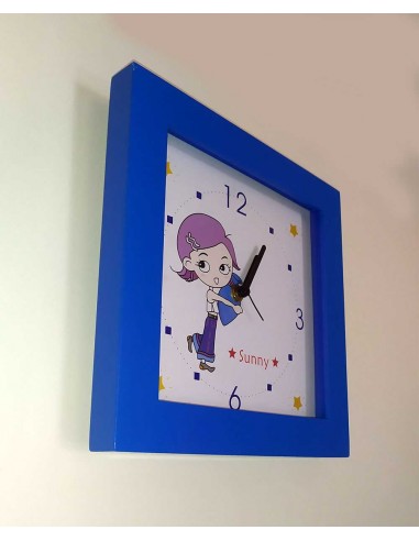 Orologio-da-parete-per-bambini-quadrato-blu-modello-Sunny-8