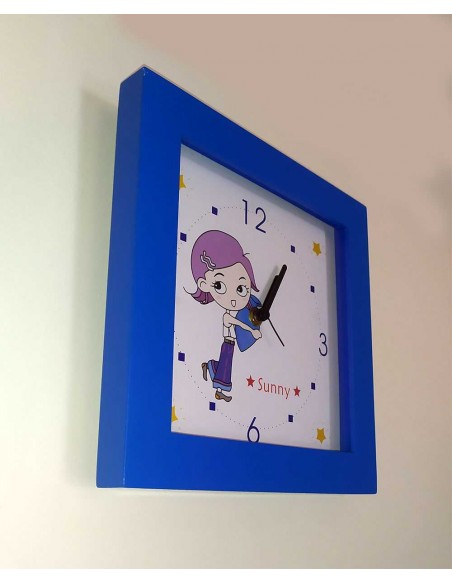 Orologio-da-parete-per-bambini-quadrato-blu-modello-Sunny-8