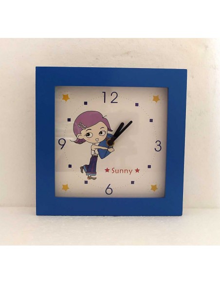 Orologio-da-parete-per-bambini-quadrato-blu-modello-Sunny-4