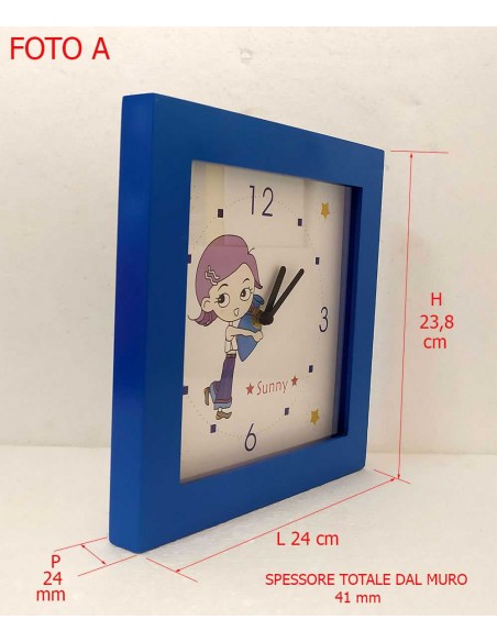Orologio-da-parete-per-bambini-quadrato-blu-modello-Sunny-9