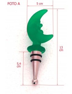 Tappo-bottiglia-vino-decorativo-luna-verde-chiusura-ermetica-in-acciaio-inox 2