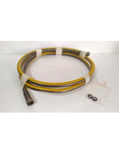 Tubo-Gas-flessibile-acciaio-inox-12-FF-giallo-con-guarnizioni 2