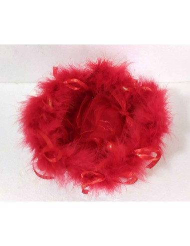 Cesto-bomboniere-Laurea-con-piume-rosse-e-nastri-in-raso-o-26xh10-cm-3