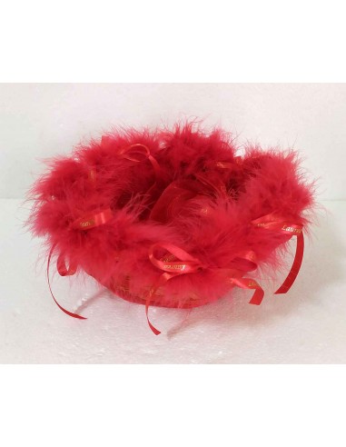 Cesto-bomboniere-Laurea-con-piume-rosse-e-nastri-in-raso-o-26xh10-cm-4