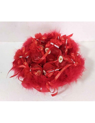 Cesto-bomboniere-Laurea-con-piume-rosse-e-nastri-in-raso-o-26xh10-cm-6