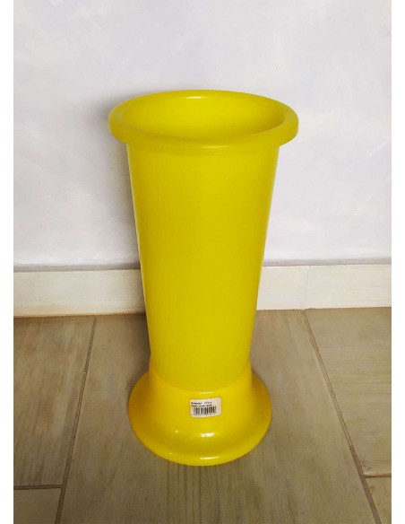 Vaso-portafiori-Ideal-giallo-in-plastica-14x35-cm-1