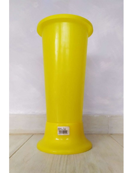Vaso-portafiori-Ideal-giallo-in-plastica-14x35-cm-2