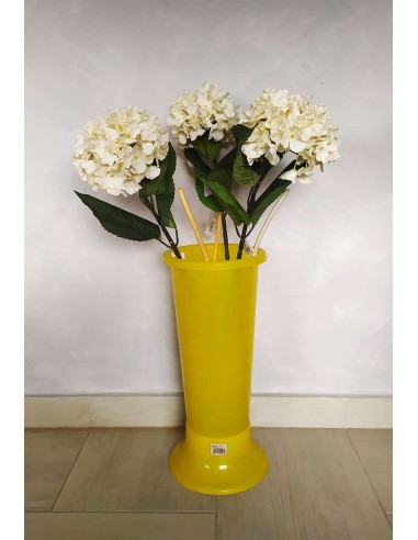 Vaso-portafiori-Ideal-giallo-in-plastica-18x45-cm
