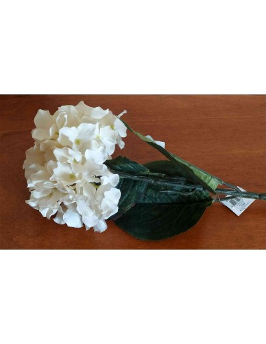 Fiore-ortensia-artificiale-panna-a-stelo-singolo-con-foglie-verdi-2