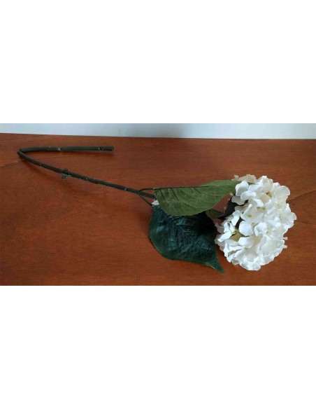 Fiore-ortensia-artificiale-panna-a-stelo-singolo-con-foglie-verdi-3
