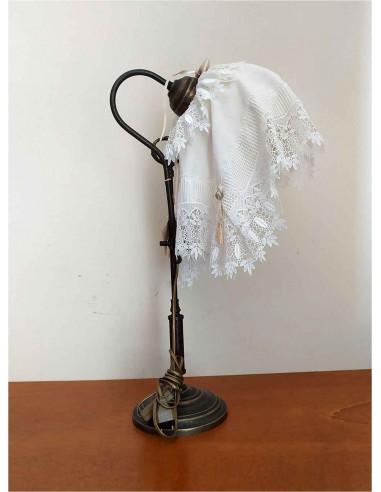 Lampada da Tavolo Vintage in Ottone...