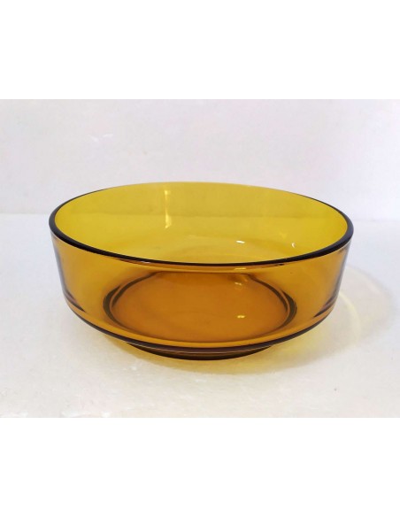 Ciotola-insalatiera-vintage-Bormioli-in-vetro-ambrato-anni-70-22.8-cm