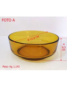 Ciotola-insalatiera-vintage-Bormioli-in-vetro-ambrato-anni-70-22.8-cm 2