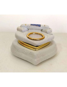 Portagioie-vintage-a-telefono-cuore-in-porcellana-bianca-e-oro 2