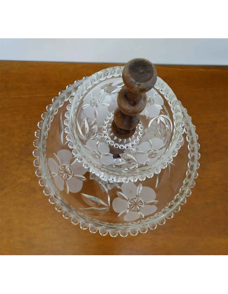 Alzata-vintage-2-piani-vetro-floreale-e-legno-dolcifrutta-Ø23xh31cm-4