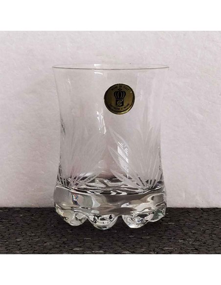 Set-6-bicchieri-bibita-in-vetro-vintage-decoro-inciso-a-foglia-2