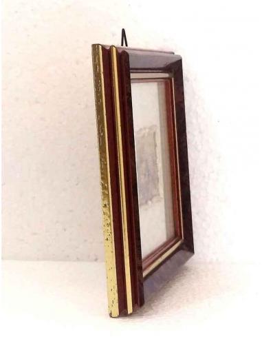 Quadretto-in-Argento-925-sbalzato-e-dipinto-cornice-legno-radica-1