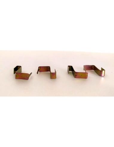 Set di 4 ganci Click in metallo per tende visti da diverse angolazioni