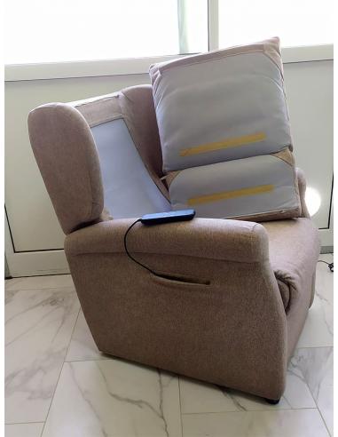 Poltrona Alzapersona Vitarelax Romeo 2 Motori Elettrica PMUA006 con schienale rimuovibile