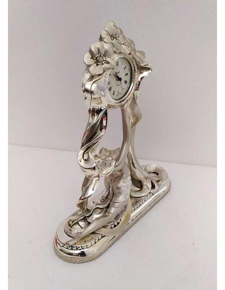 Orologio Grande Donna in resina argentata PR203 vista laterale 1