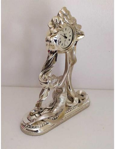 Orologio Grande Donna in resina argentata PR203 vista laterale dx 2