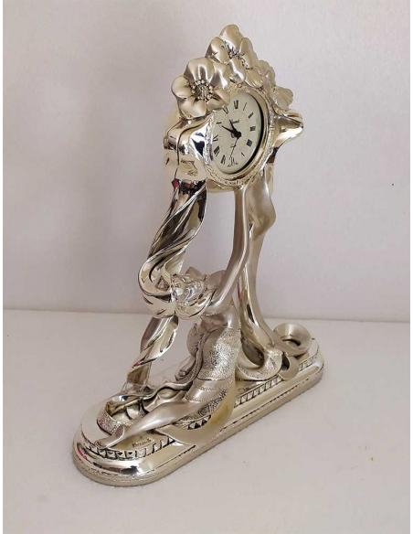 Orologio Grande Donna in resina argentata PR203 vista laterale dx 2
