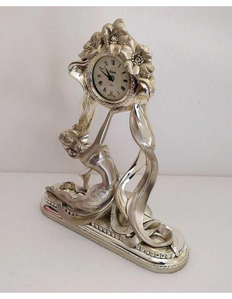 Orologio Grande Donna in resina argentata PR203 vista laterale sx