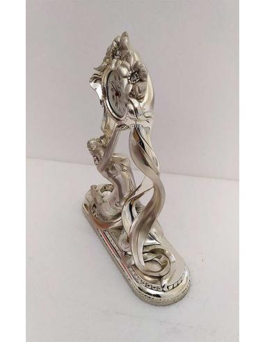 Orologio Grande Donna in resina argentata PR203 vista laterale sx 1