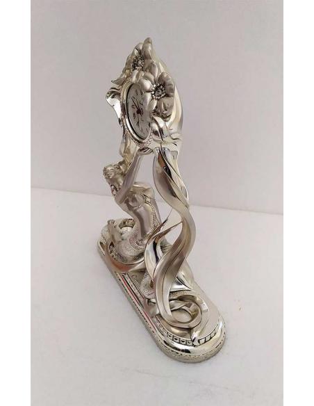 Orologio Grande Donna in resina argentata PR203 vista laterale sx 1