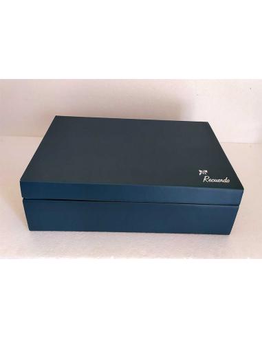 Orologio Grande Donna in resina argentata PR203 vista scatola anteriore