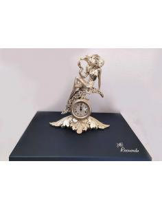 Orologio da Tavolo Recuerdo Linea Argenti - Scultura Donna Argentata con confezione 2