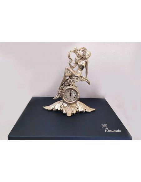 Orologio da Tavolo Recuerdo Linea Argenti - Scultura Donna Argentata
