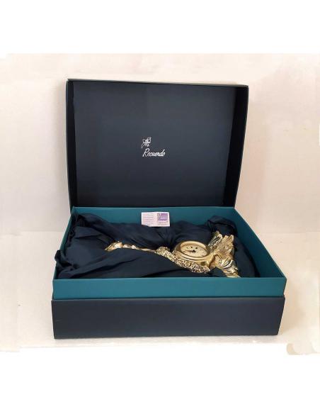 Orologio da Tavolo Recuerdo Linea Argenti - Scultura Donna Argentata, vista in confezione