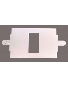 Adattatore Bianco per Scatola 503 da Magic a Placca ARC | 1 Posto, parte esterna.