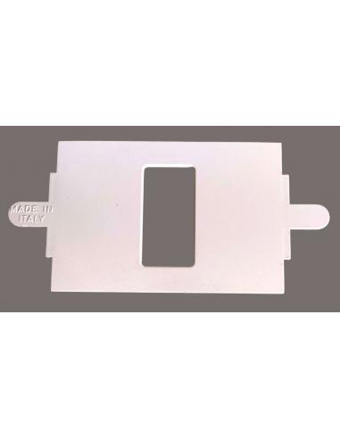 Adattatore Bianco per Scatola 503 da Magic a Placca ARC | 1 Posto, parte esterna.