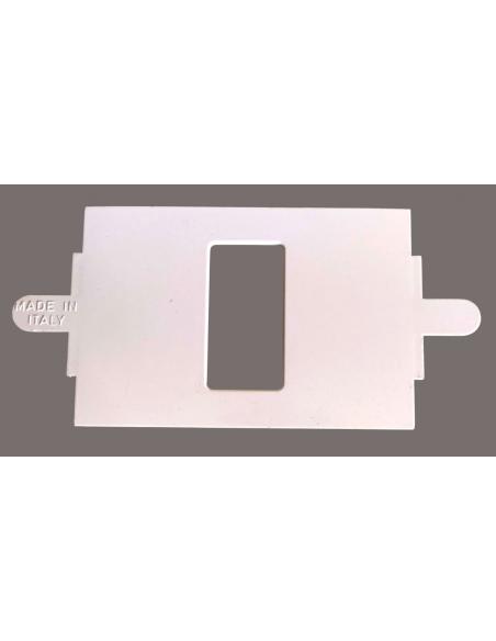 Adattatore Bianco per Scatola 503 da Magic a Placca ARC | 1 Posto, parte esterna.