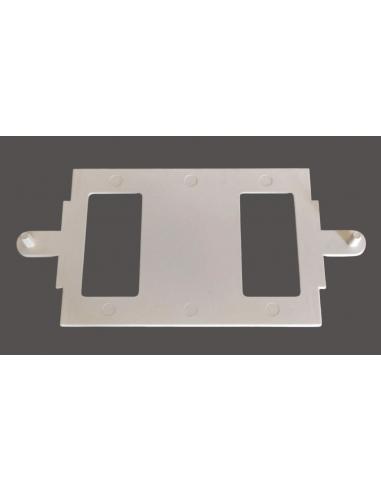 Adattatore Bianco per Scatola 503 da Magic a Placca ARC | 2 Posti, parte interna.
