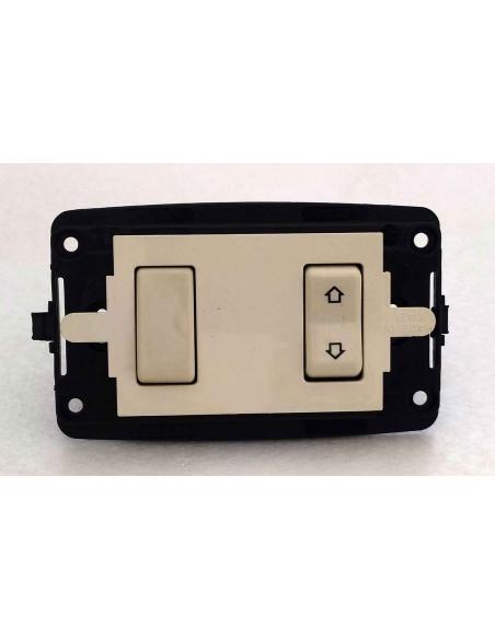 Adattatore Bianco per Scatola 503 da Magic a Placca ARC | 2 Posti, montato su supporto Art.1800.
