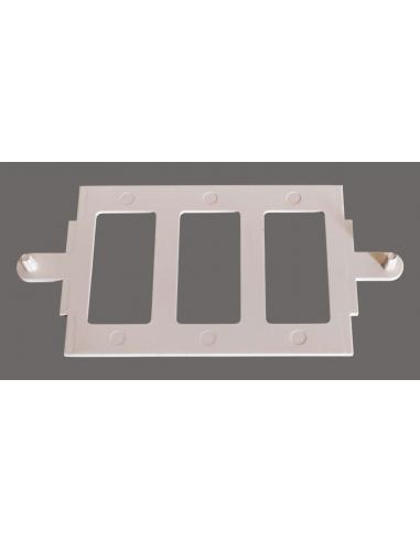 Adattatore Bianco per Scatola 503 da Magic a Placca ARC | 3 Posti, parte interna.
