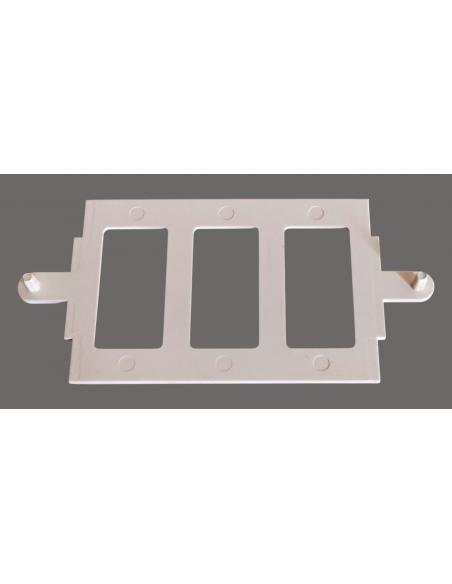 Adattatore Bianco per Scatola 503 da Magic a Placca ARC | 3 Posti, parte interna.