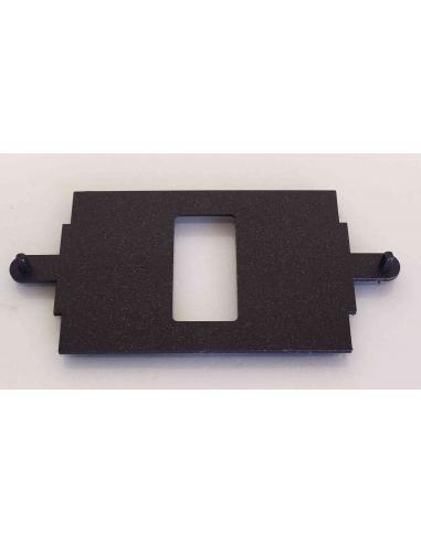 Adattatore Nero per Scatola 503 da Magic a Placca ARC | 1 Posto, parte interna.