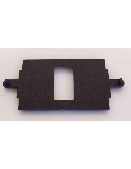 Adattatore Nero per Scatola 503 da Magic a Placca ARC | 1 Posto, parte interna.
