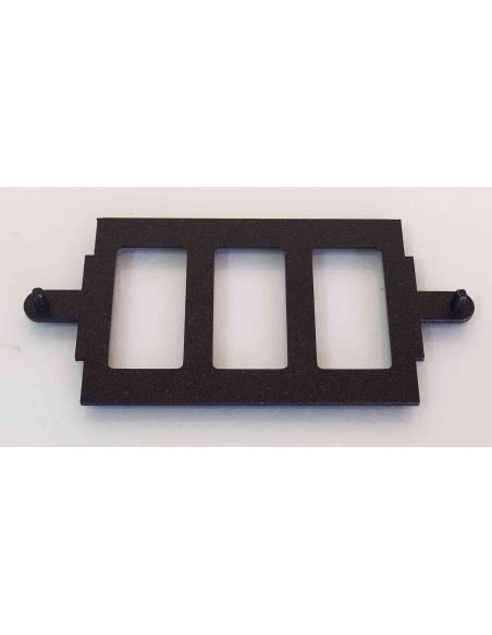 Adattatore Nero per Scatola 503 da Magic a Placca ARC | 3 Posti, parte interna.