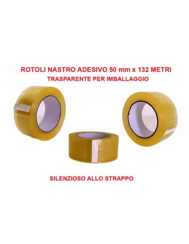 Nastro Adesivo Trasparente per imballaggio L50x132MT
