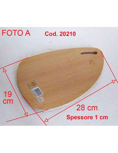 Tagliere in Legno Foppapedretti per Formaggi e Verdure, dimensioni.
