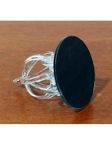 Carrozza di Cenerentola in Vetro Soffiato con Base a Specchio, vista inferiore