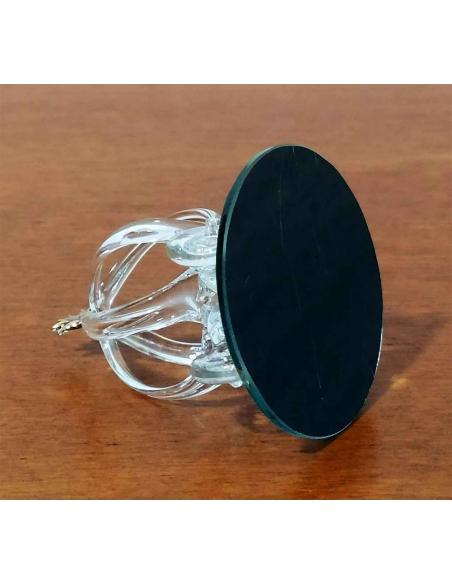 Carrozza di Cenerentola in Vetro Soffiato con Base a Specchio, vista inferiore