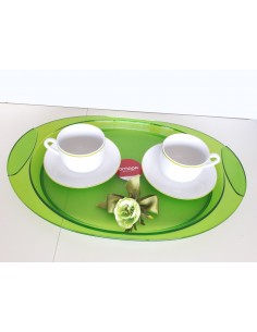 SET VASSOIO VERDE M920+TAZZE COLAZIONE