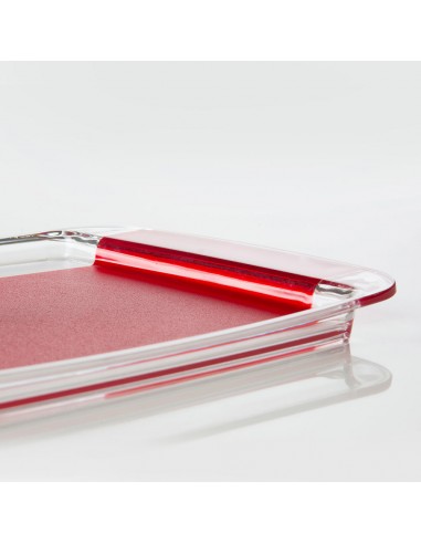 VASSOIO ROSSO SQUARE RETTANGOLARE -M4219-2