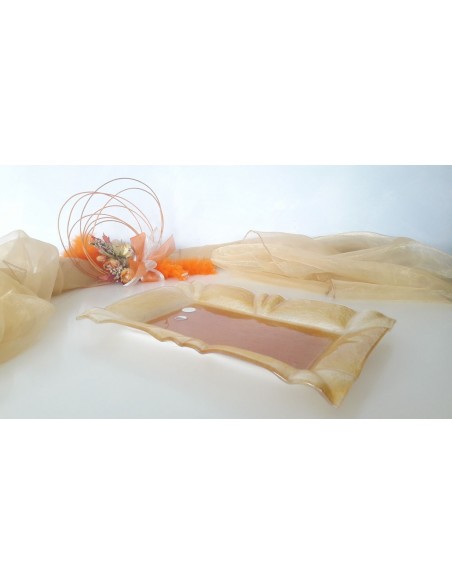 VASSOIO RIGOLETTO ORO-PERLA 30-IVAT